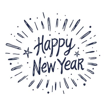 Elegant New Year Typography & Festive Celebration Graphics