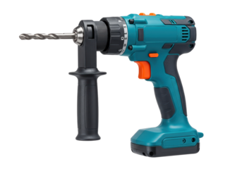 Isolated Cordless Drill with Adjustable Speed, Auxiliary Handle for Tight Areas, no background