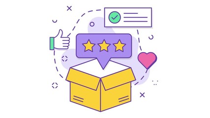 Turning Great Service into 5-Star Feedback by offering top notch product animation,Unboxing Happiness Every Client, Every Time animated video,Business corporation clip, Sales Marketing motion graphics