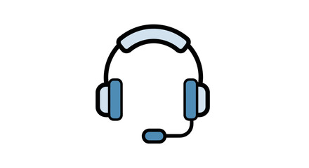 Headset icon, representing customer service and communication services