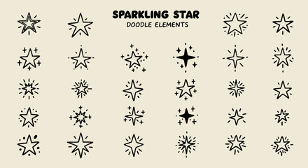 set of Sparkling Star elements