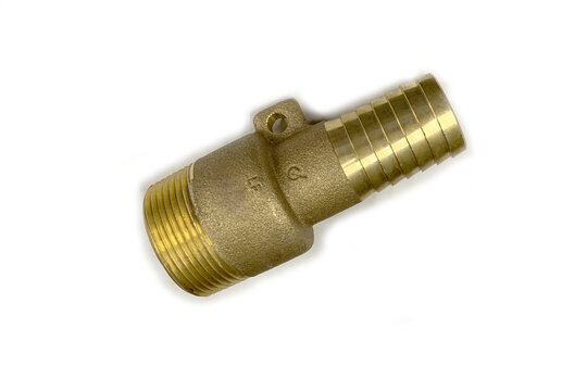 Brass pipe fitting adapter