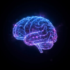 Cybernetic Brain with Electric Neural Lines – Symbol of Smart Technology and AI