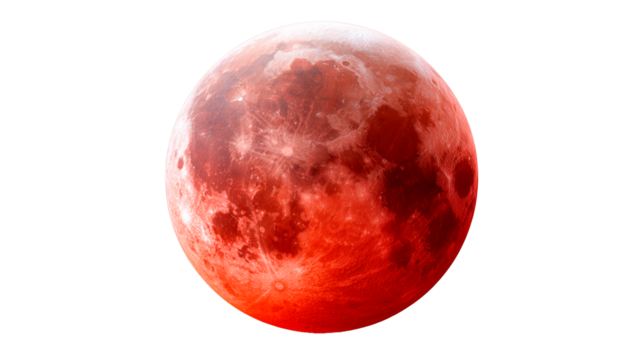 Total lunar eclipse creates stunning blood moon view in night sky
