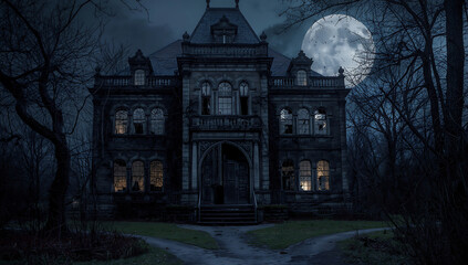 Beneath the Blood Moon: Secrets Sleep in the Cracks of the Cursed Mansion