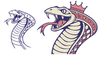 vector image of a snake