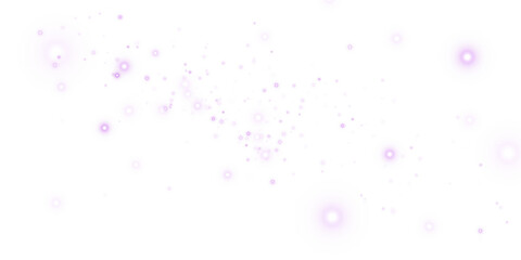 Purple Sparkles with Shimmering Dust and Glowing Light Effect