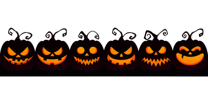 halloween pumpkin on white background