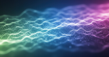 Abstract Digital Light Waves Background