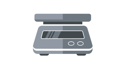 Modern Electronic Weighing Scale Flat Vector Icon.