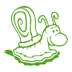 Snail shell cute sweet happy Cool funny cartoon