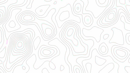 "Abstract Gray Topographic Map Lines – White Background Terrain Contour Vector for Modern Design & Minimal Geography Art. minimal terrain elevation pattern, modern geographic landscape vector.