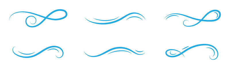 Wind blow vector. air flow symbol. vector illustration