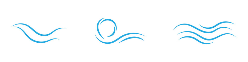 Naklejka premium Doodle wind line sketch set. Hand drawn doodle wind motion, air blow, swirl elements. Sketch drawn air blow motion, smoke flow art, abstract line. Isolated on white background . vector illustration