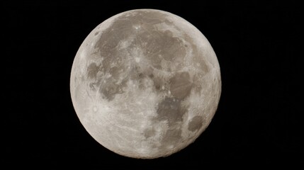 A detailed view of the moon's surface, showcasing various craters and impact marks, with bright and dark regions,
