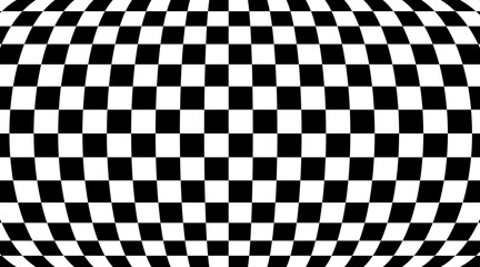 Obraz premium Checkered flag race background. Black and white racing flag vector illustration with copy space. Motorsport finish line, competition, victory and speed abstract backdrop.