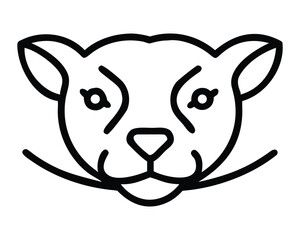 Cute cartoon dog vector illustration drawing