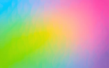 Abstract background with gradient of blue green yellow pink colors