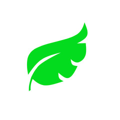 Green leaf icons