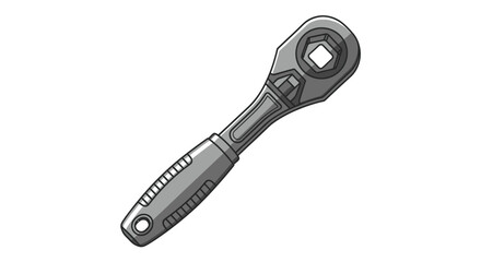 Hand-drawn illustration of a single ratchet wrench tool.