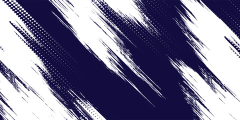 Dots halftone white and blue color pattern gradient grunge texture background. Dots pop art comics sport style vector illustration