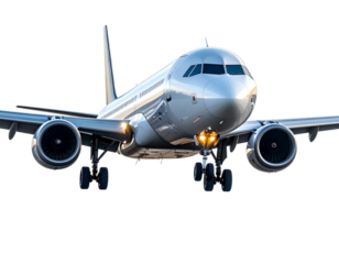  Commercial Airplane Landing PNG