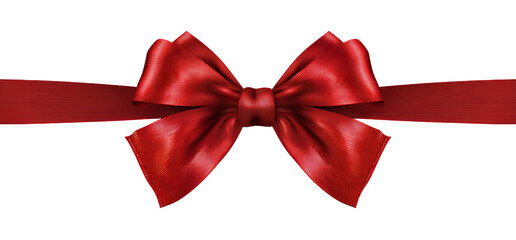 christmas ribbon with a red bow