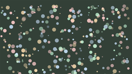 Minimalist Abstract Background with Circles and Dark Green Backdrop