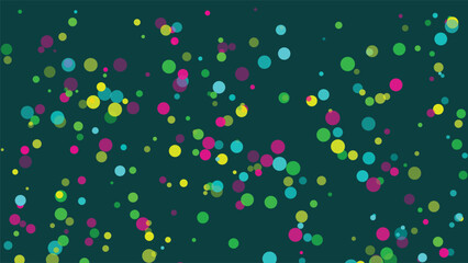 Colorful Circles on Dark Background a Modern and Abstract Composition