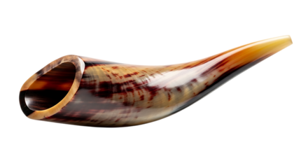 Shofar (horn) on Transparent Background
