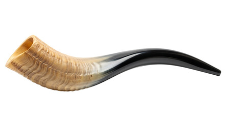 Shofar (horn) on Transparent Background