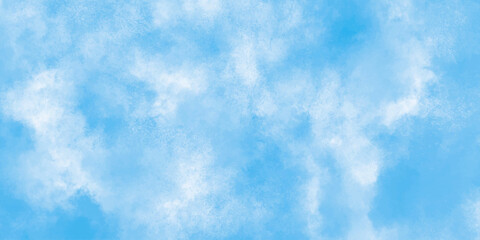 Abstract Blue watercolor sky with clouds. brush strokes on white paper background. watercolor splash template. sky nature landscape background. blue watercolor splash stroke of cloudy sky.	