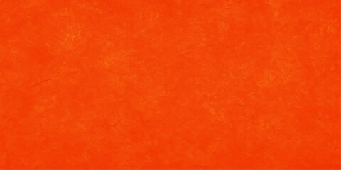 Grunge vintage orange paper texture with a blank aged canvas surface. Abstract creative and decorative grunge blurred yellow or orange background. Pale painted decorative and blurry abstract orange 