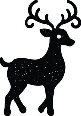 christmas deer vector illustration