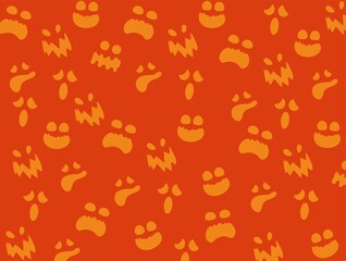 seamless pattern with autumn ghost illustration halloween 
