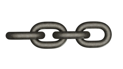 Obraz premium 3D Render of Black Metal Chain