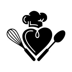 Logo symbolizing passion for cooking or love for gastronomy