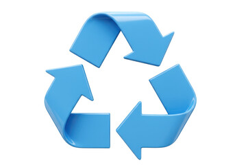 Isolated recycling symbol showing ecology protection and environment circular economy design