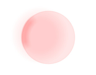 Pink glowing circle light effect isolated on transparent background, soft radiant round glow orb sparkle overlay, abstract bright design elements