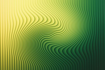 Abstract swirling green and yellow pattern with a dimensional layered effect, evoking a sense of dynamic energy and growth