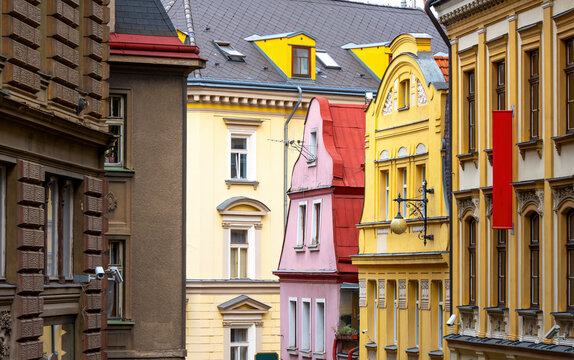 Liberec, Tschechien/CZ (Reichenbach), Historische Altstadt, Altstadtszene