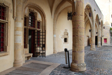 medieval fortification (german gate) in metz in lorraine in france 