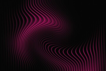Obraz premium Abstract swirling pattern with vibrant pink lines twisting and turning on a dark black background