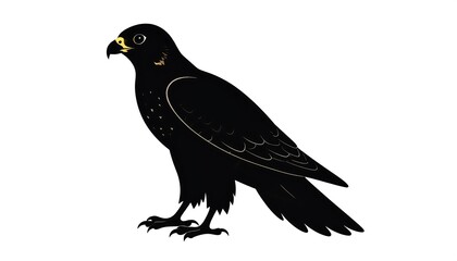 Fototapeta premium Silhouette of a falcon (1)