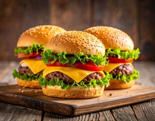 Double Cheeseburger with Lettuce