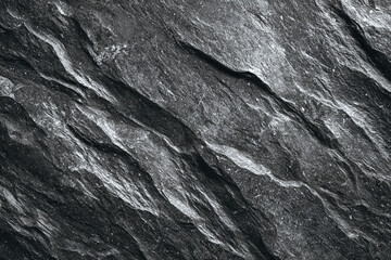 Naklejka premium Dark gray stone texture background natural rock surface pattern design