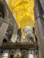 Interior Chapel of the Catedral de Santa Mar&iacute;a de la Sede, or Seville Cathedral in Seville