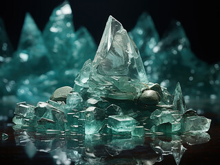 Digital Image of a Money Iceberg Symbolizing Financial Depth and Secrets