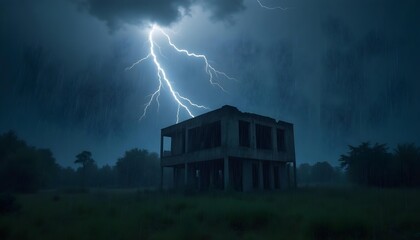 Lightning strikes the city: a force of nature