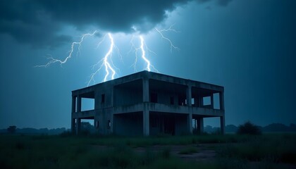 Lightning strikes the city: a force of nature